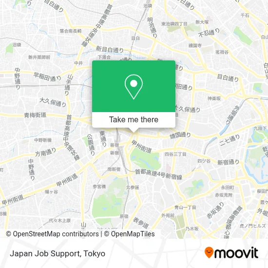 Japan Job Support map