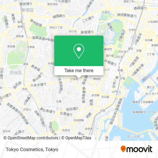 Tokyo Cosmetics map