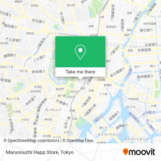Marunouchi Happ.Store map