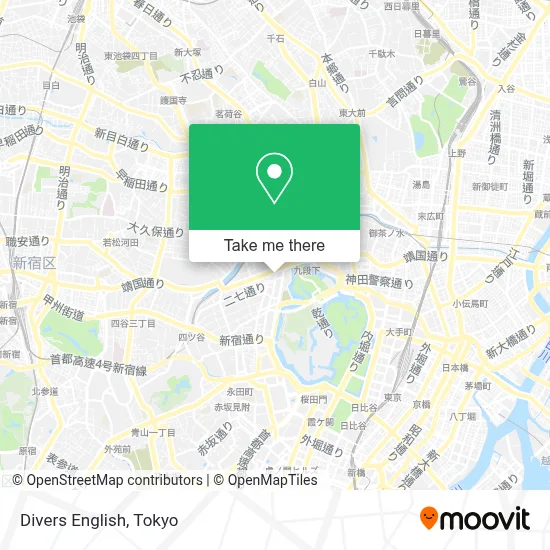 Divers English map