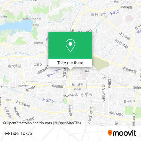 M-Tide map