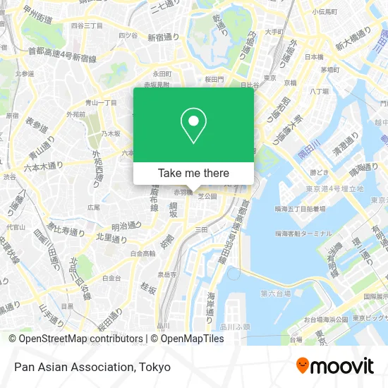 Pan Asian Association map