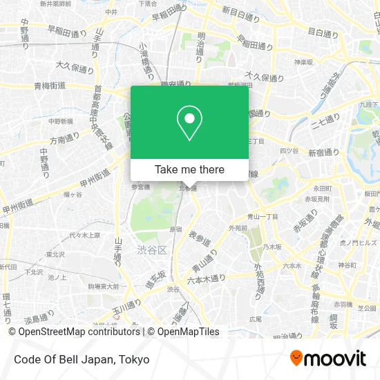 Code Of Bell Japan map