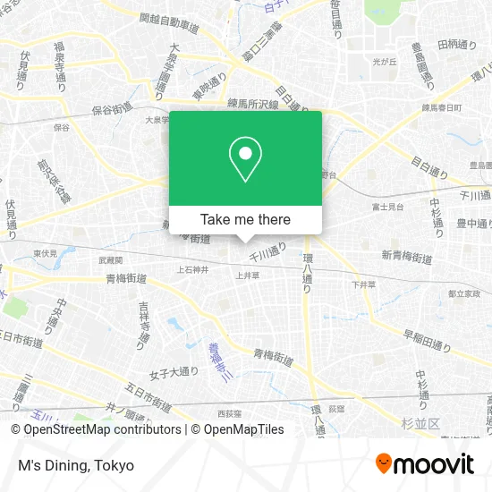 M's Dining map