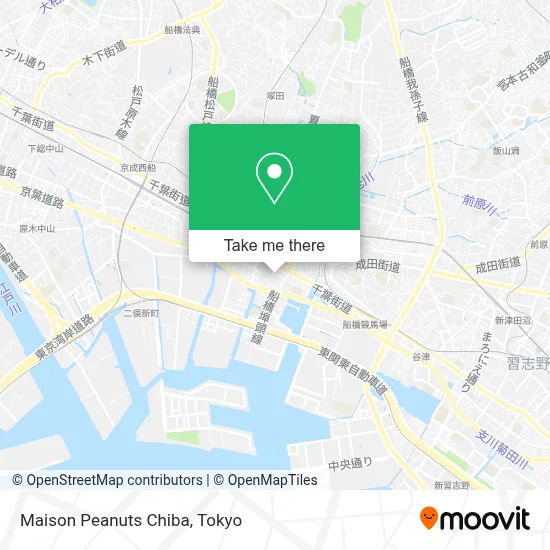 Maison Peanuts Chiba map