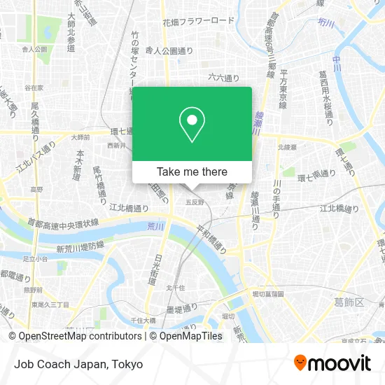 Job Coach Japan map