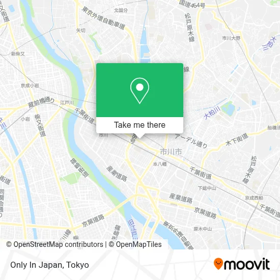 Only In Japan map
