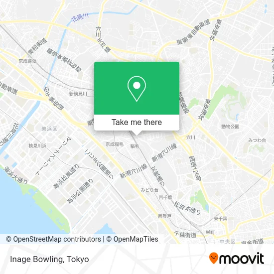 Inage Bowling map