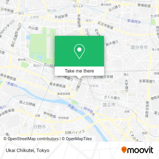 Ukai Chikutei map