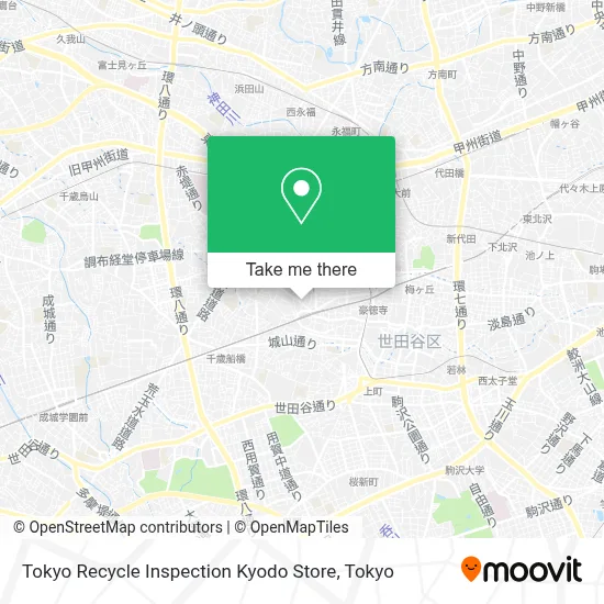 Tokyo Recycle Inspection Kyodo Store map
