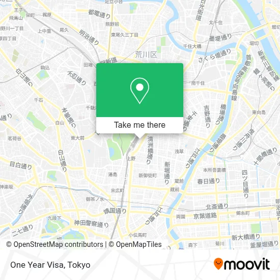 One Year Visa map