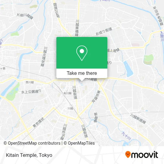 Kitain Temple map