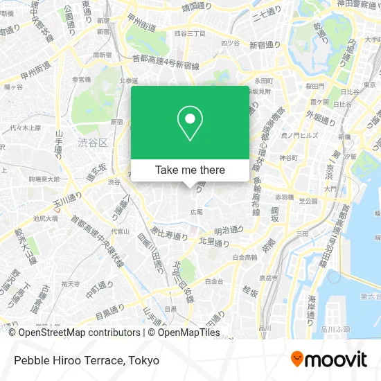 Pebble Hiroo Terrace map