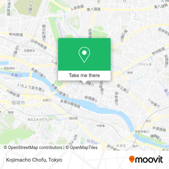 Kojimacho Chofu map