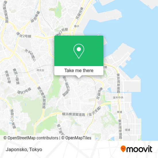 Japonsko map