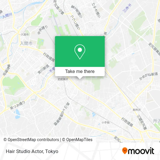 Hair Studio Actor map