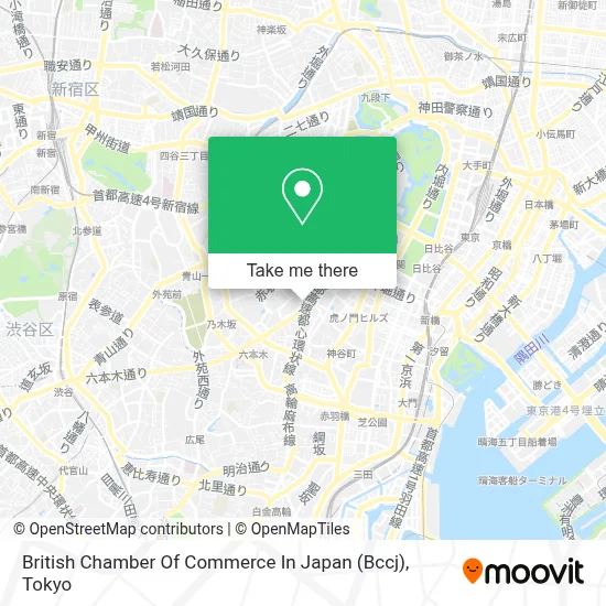 British Chamber Of Commerce In Japan (Bccj) map