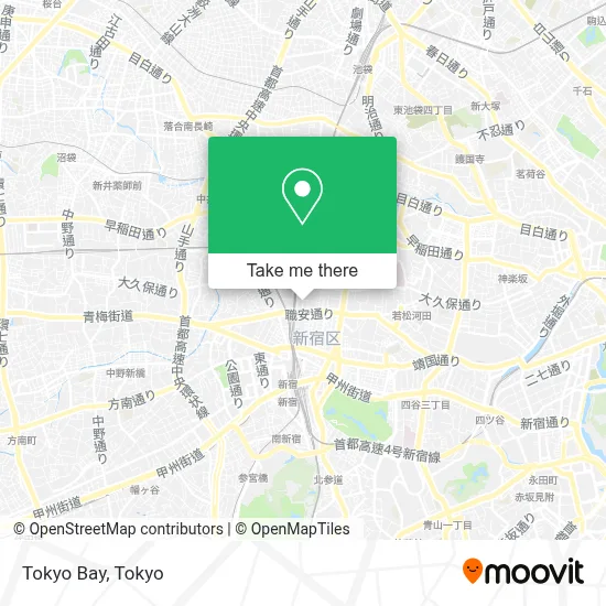 Tokyo Bay map