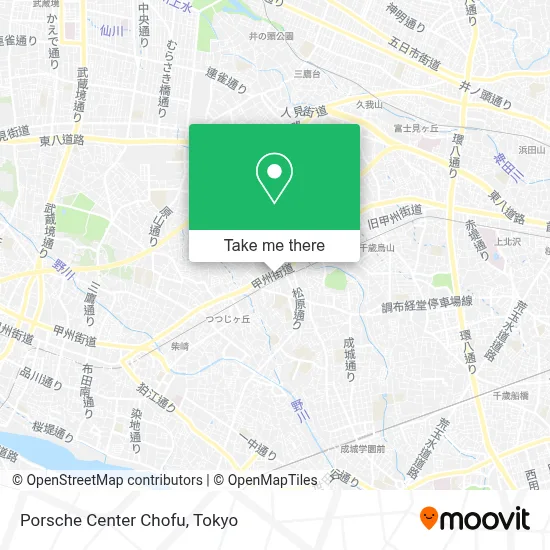 Porsche Center Chofu map