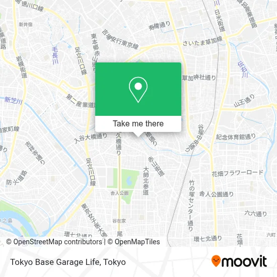 Tokyo Base Garage Life map