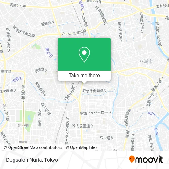 Dogsalon Nuria map