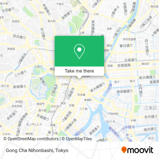 Gong Cha Nihonbashi map