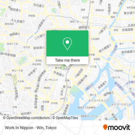 Work In Nippon - Win map
