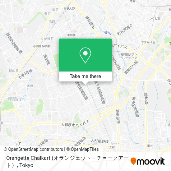 Orangette Chalkart map