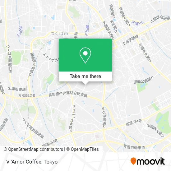 V 'Amor Coffee map