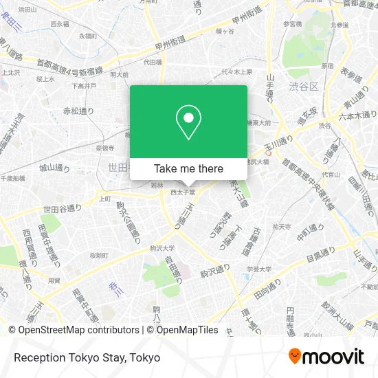 Reception Tokyo Stay map