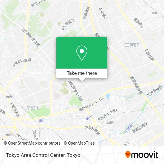 Tokyo Area Control Center map