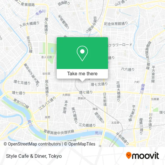 Style Cafe & Diner map
