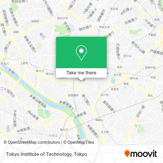 Tokyo Institute of Technology map