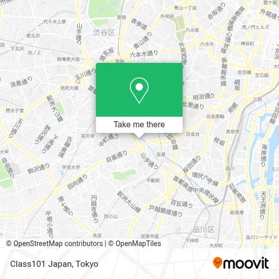 Class101 Japan map