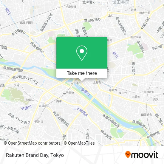 Rakuten Brand Day map