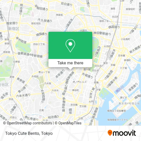 Tokyo Cute Bento map