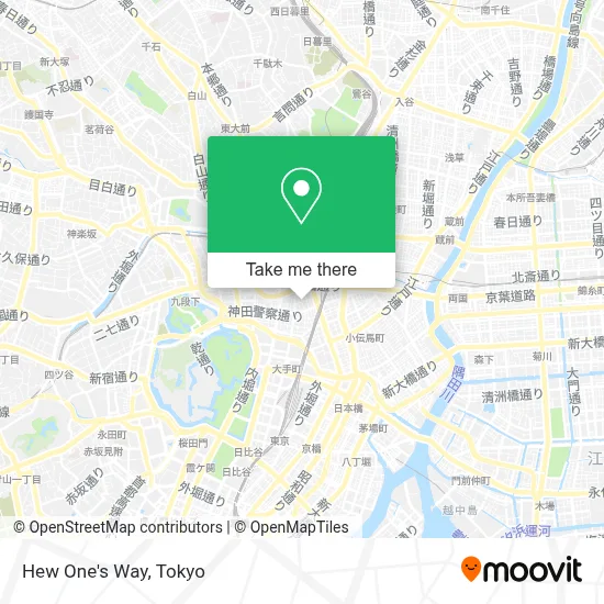 Hew One's Way map