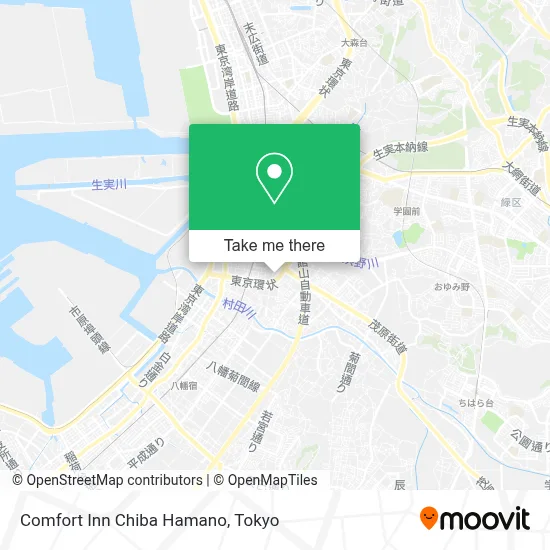 Comfort Inn Chiba Hamano map