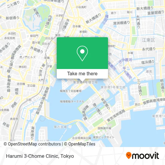 Harumi 3-Chome Clinic map
