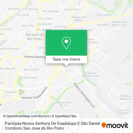 Paróquia Nossa Senhora De Guadalupe E São Daniel Comboni map