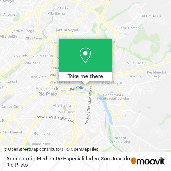 Ambulatório Médico De Especialidades map
