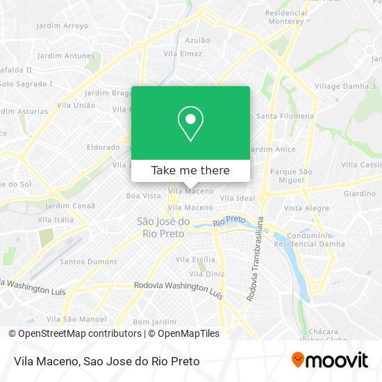 Vila Maceno map
