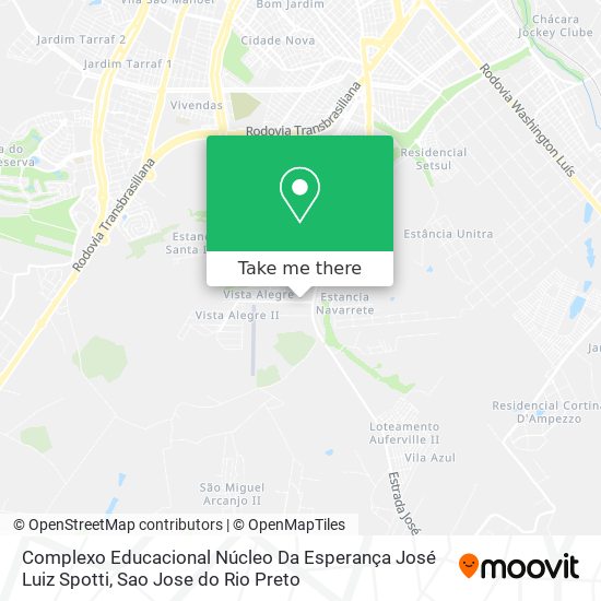 Mapa Complexo Educacional Núcleo Da Esperança José Luiz Spotti