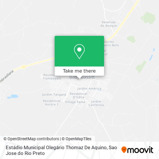 Estádio Municipal Olegário Thomaz De Aquino map