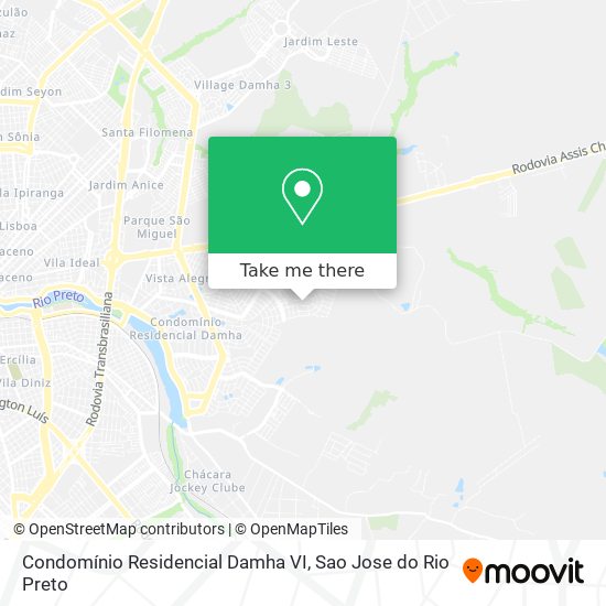 Mapa Condomínio Residencial Damha VI