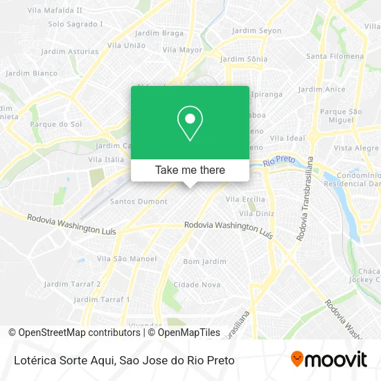 Lotérica Sorte Aqui map