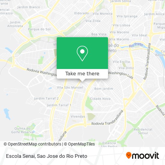 Escola Senai map