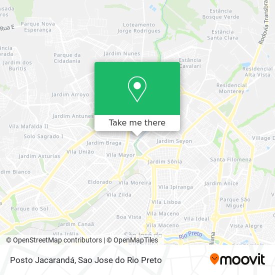 Posto Jacarandá map