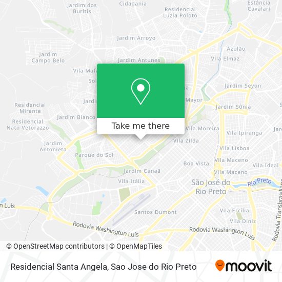 Mapa Residencial Santa Angela