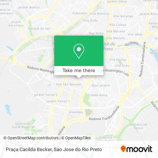 Mapa Praça Cacilda Becker